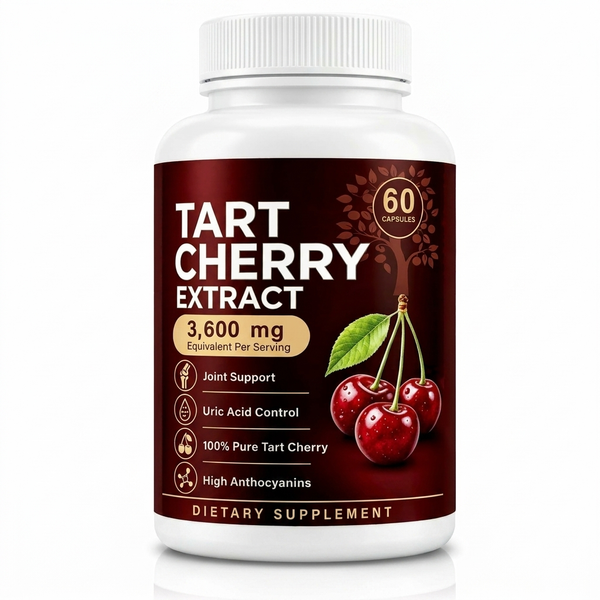 Ravea Tart Cherry Extract bottle on a clean white studio background