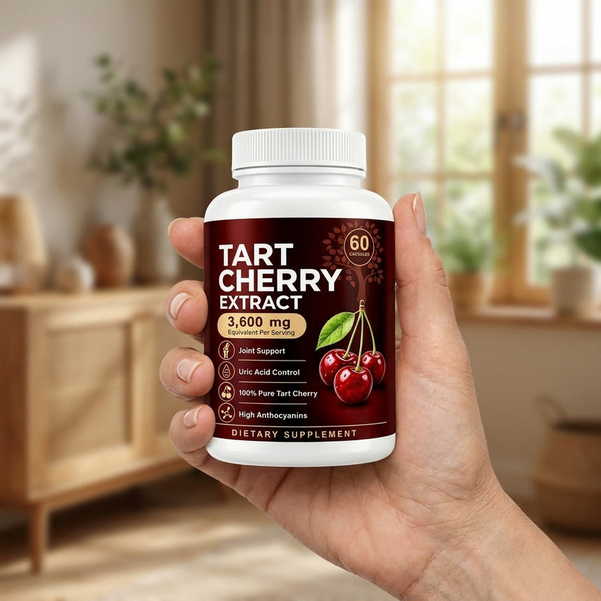 Ravea Tart Cherry Extract 3,600mg — Joint, Uric Acid & Sleep Support