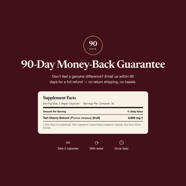 90-day money-back guarantee and supplement facts