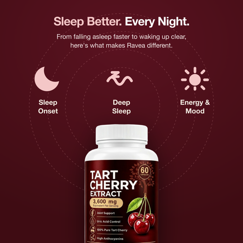 Sleep better every night: sleep onset, deep sleep, energy and mood